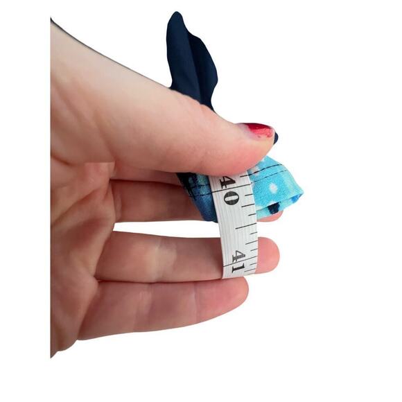 JM Collection Medallion Marvel Dress Intrepid Blue V Neck Short Sleeve Women's S - Picture 9 of 10